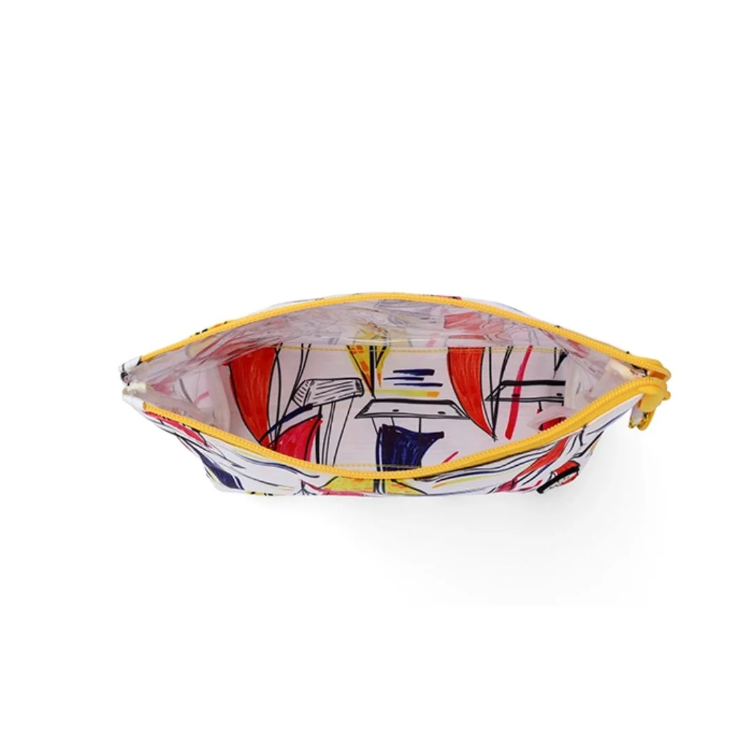 White Ships Medium Pouch - Image 3