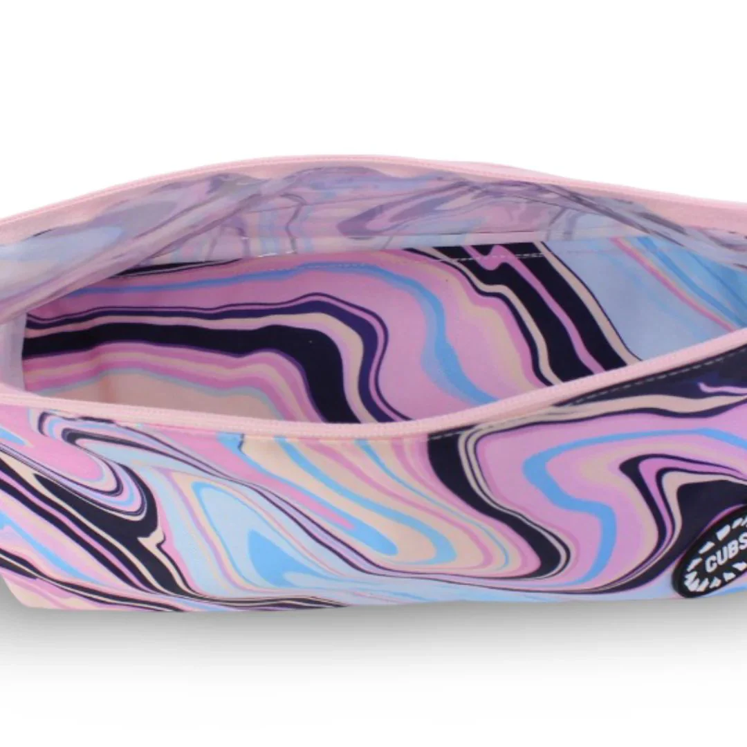 Lilac Swirls Large Pouches - Image 3