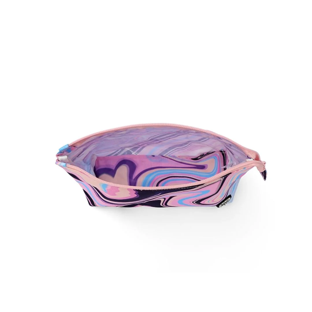 Lilac Swirls Medium Pouch - Image 3