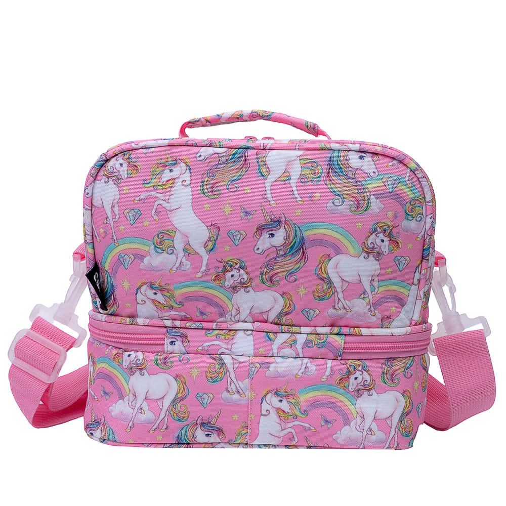 Rainbow Unicorn Hard Top Lunch Bag - Image 3