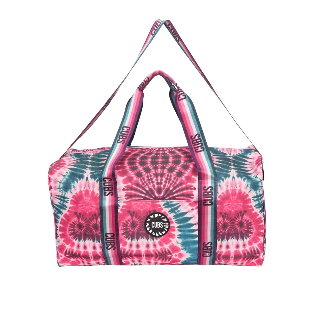 Burgandy Tie dyeduffle bag - Image 3