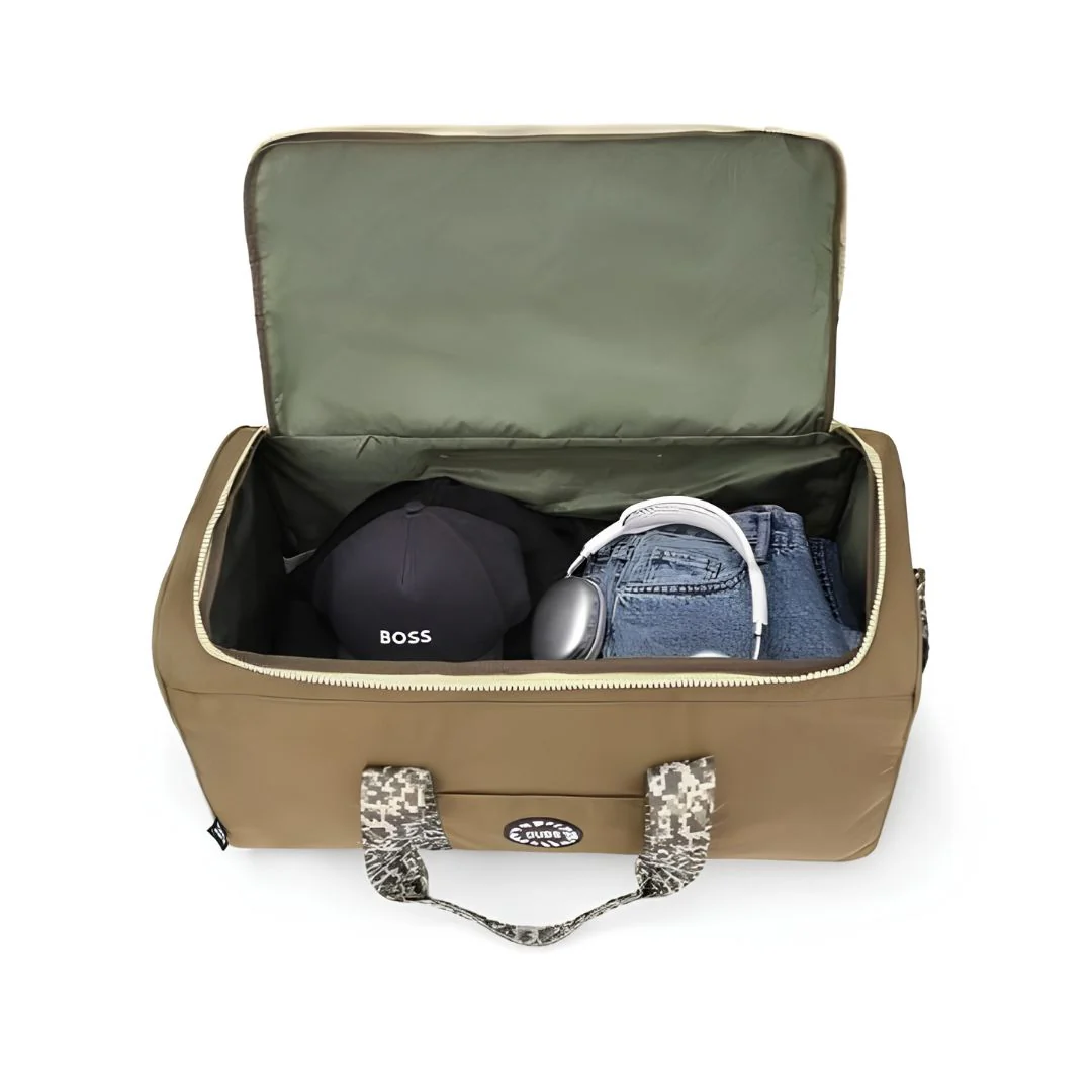 Army Green Weekender Duffel Bag 63 L - Image 3