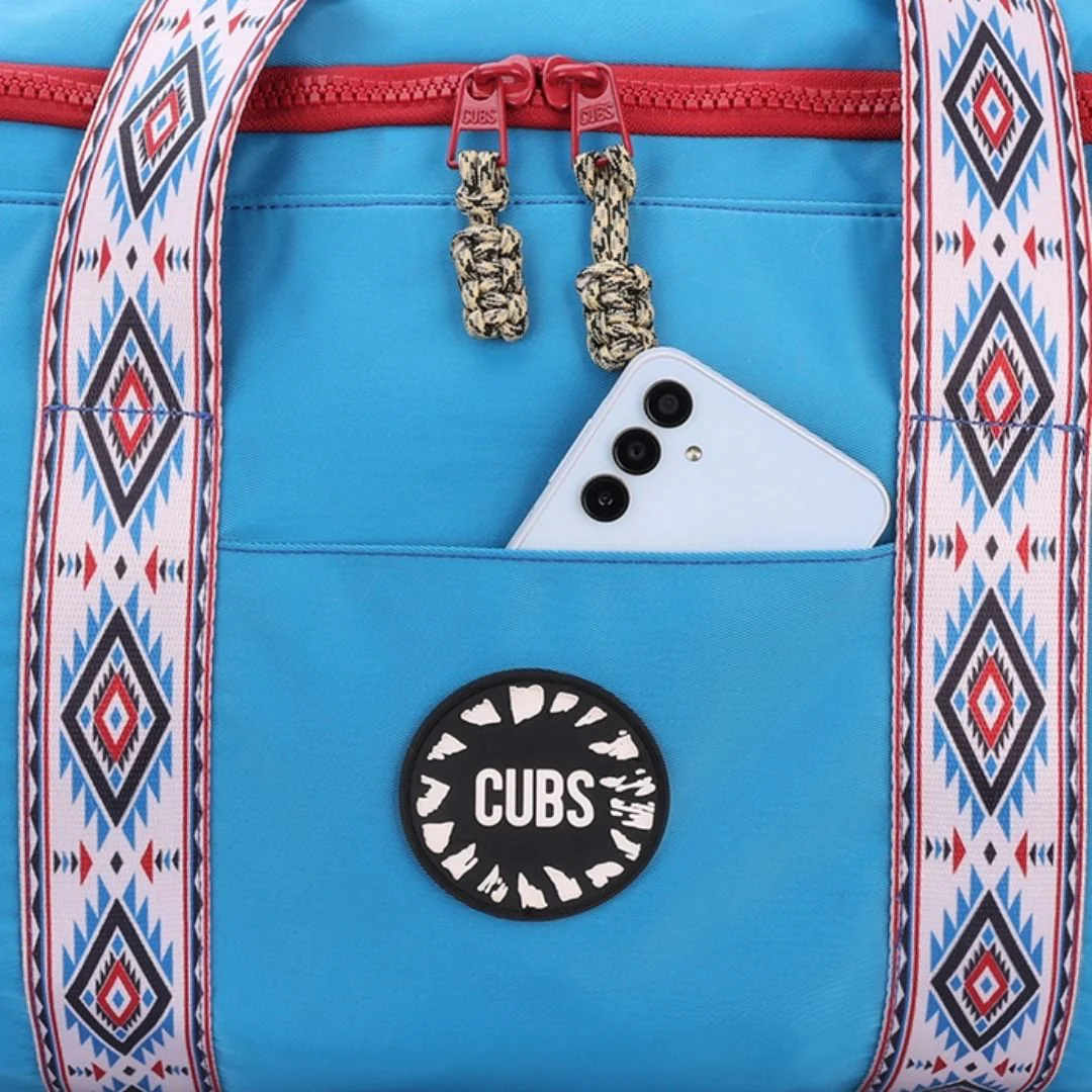 Cyan Blue Weekender Duffel Bag 63 L - Image 2