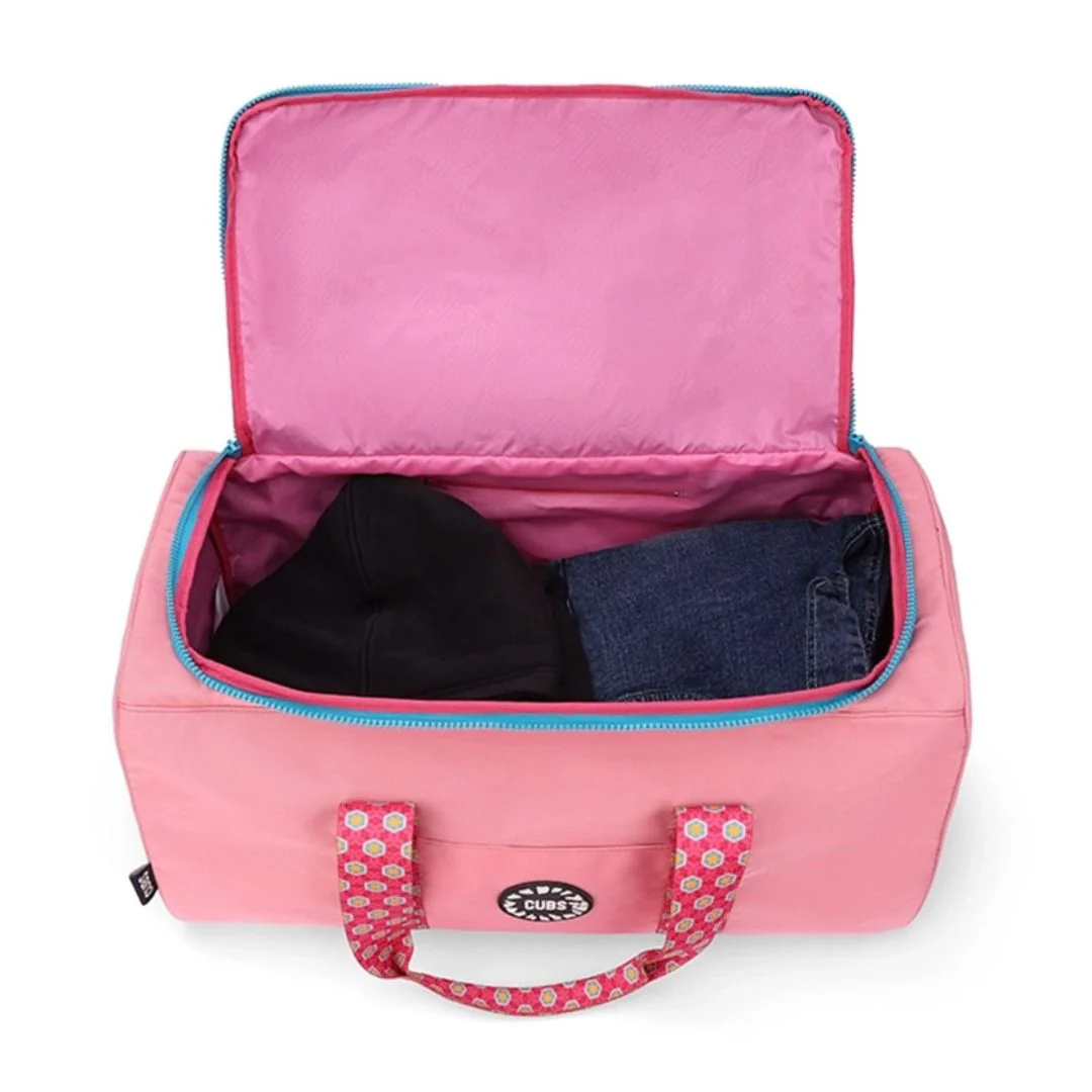 Bubblegum Pink Weekender Duffel Bag 63 L - Image 5