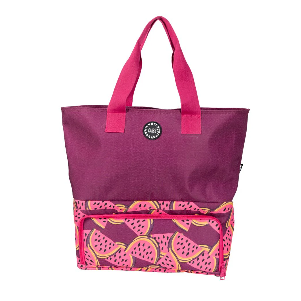 Purple Watermelons Tote Cooler Bag