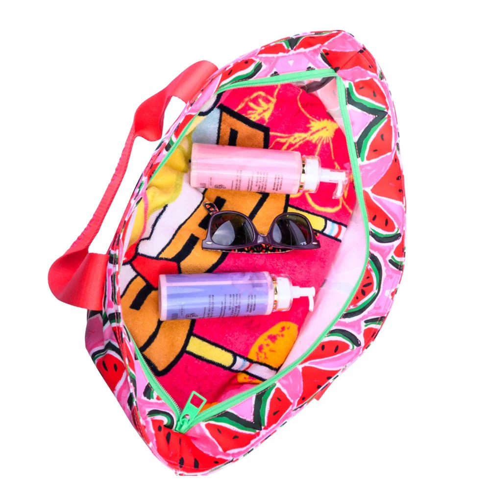 Watermelon Pink Fiesta Tote/Cooler - Image 2