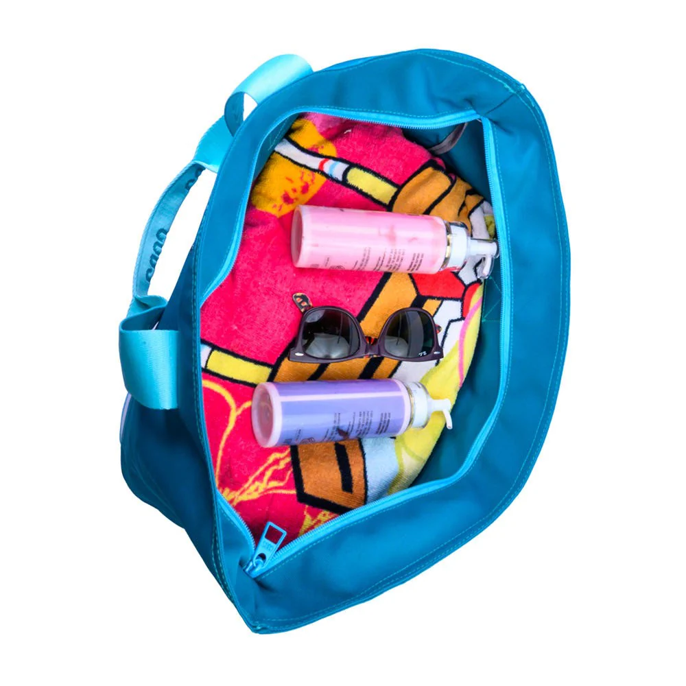 Turquoise Stripes Tote/Cooler - Image 2