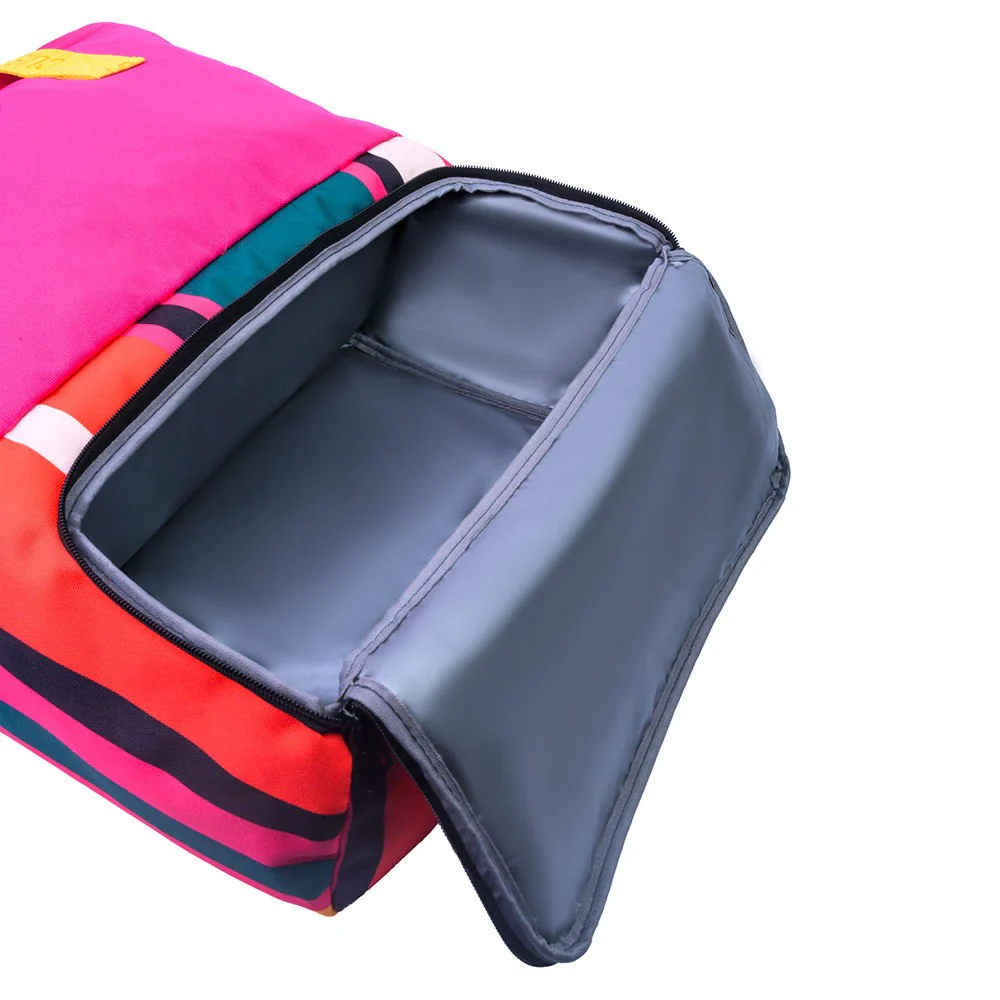 Fushia Stripes Tote/Cooler - Image 4