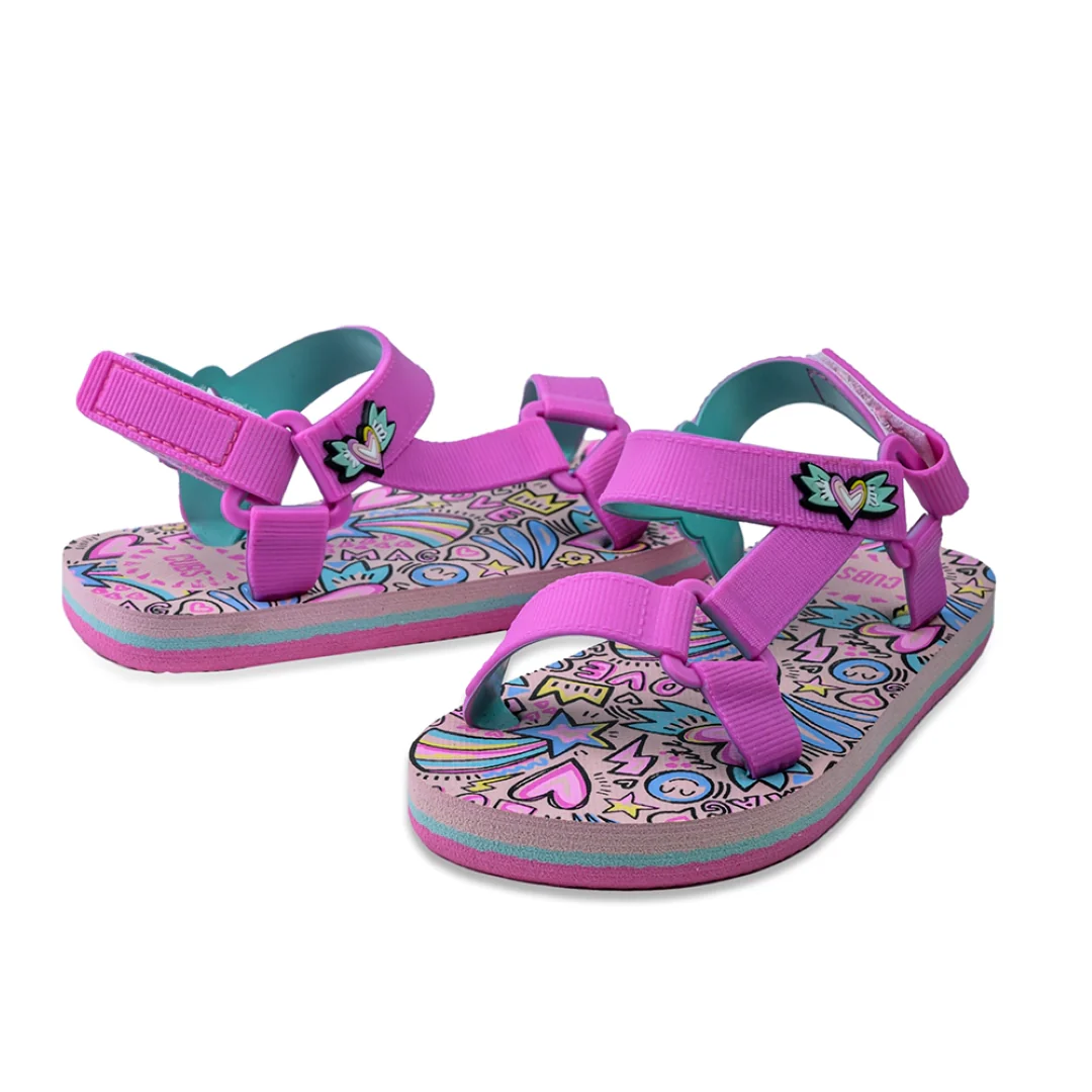 Hearts & Rainbows Sling Sandals - Image 4