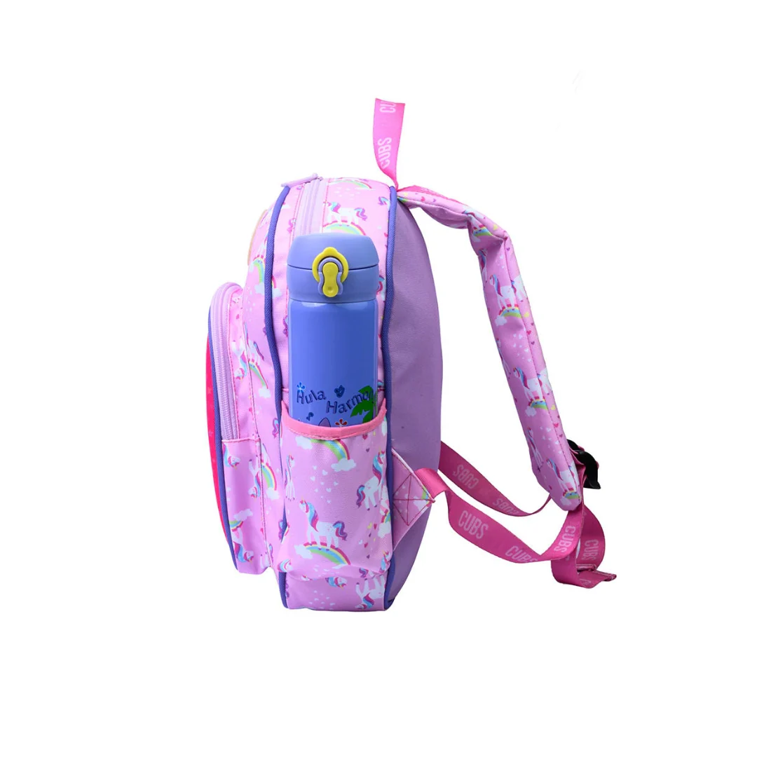 Pink Unicorn Letter I Nursery Backpack - Image 3