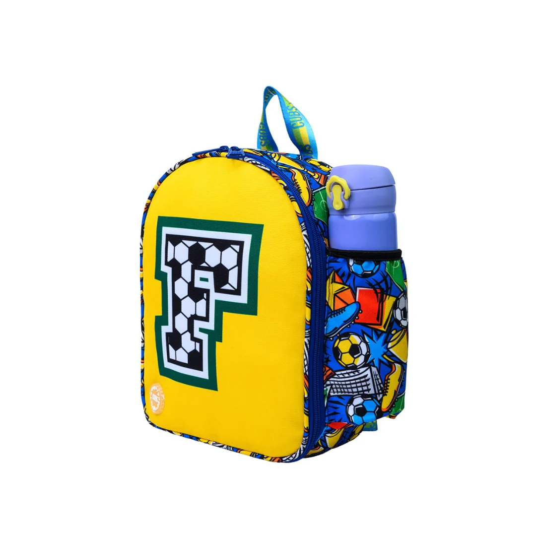 Football Fan Letter F Nursery Lunch Backpack - Image 2