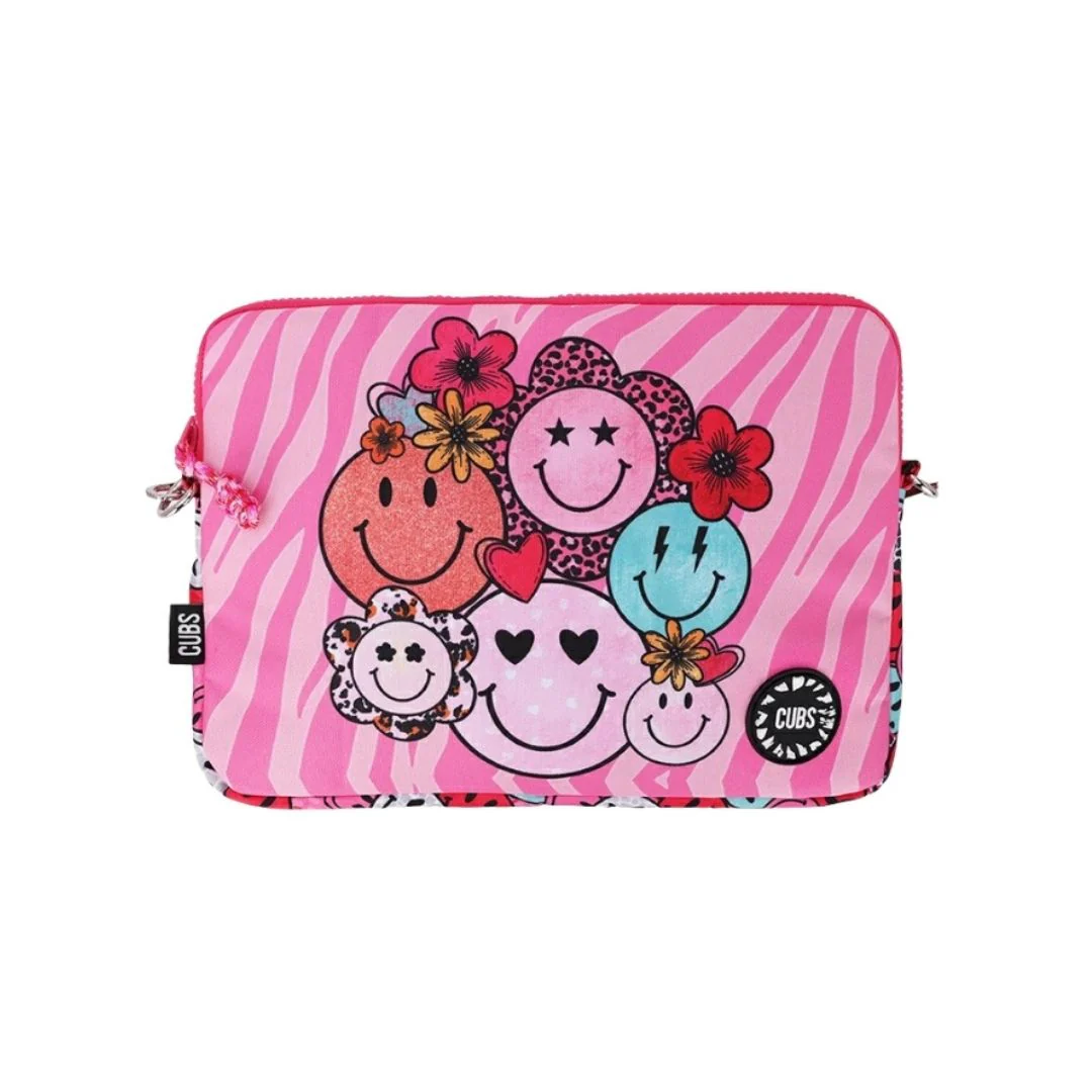 Pink Smiles Laptop Sleeve 13" – 2.5