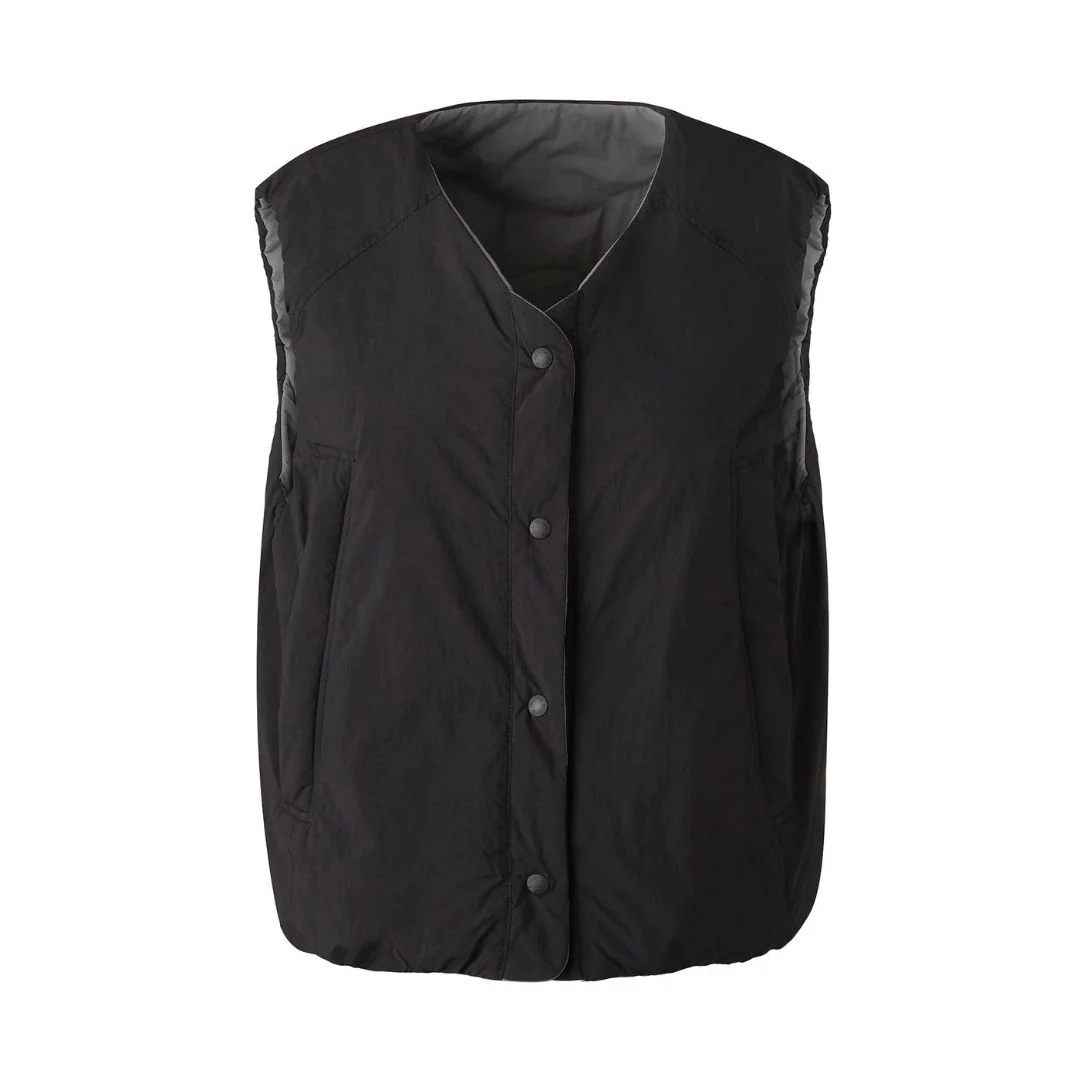 Water Repellent Reversible Padded Vest Jacket - Image 5