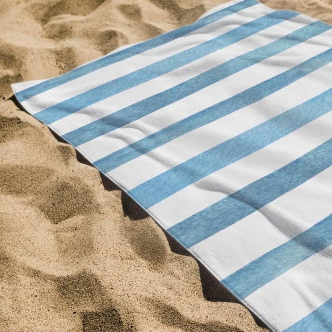 Printed Terry Microfiber Beach Towel 105 x 175 cm - Image 2