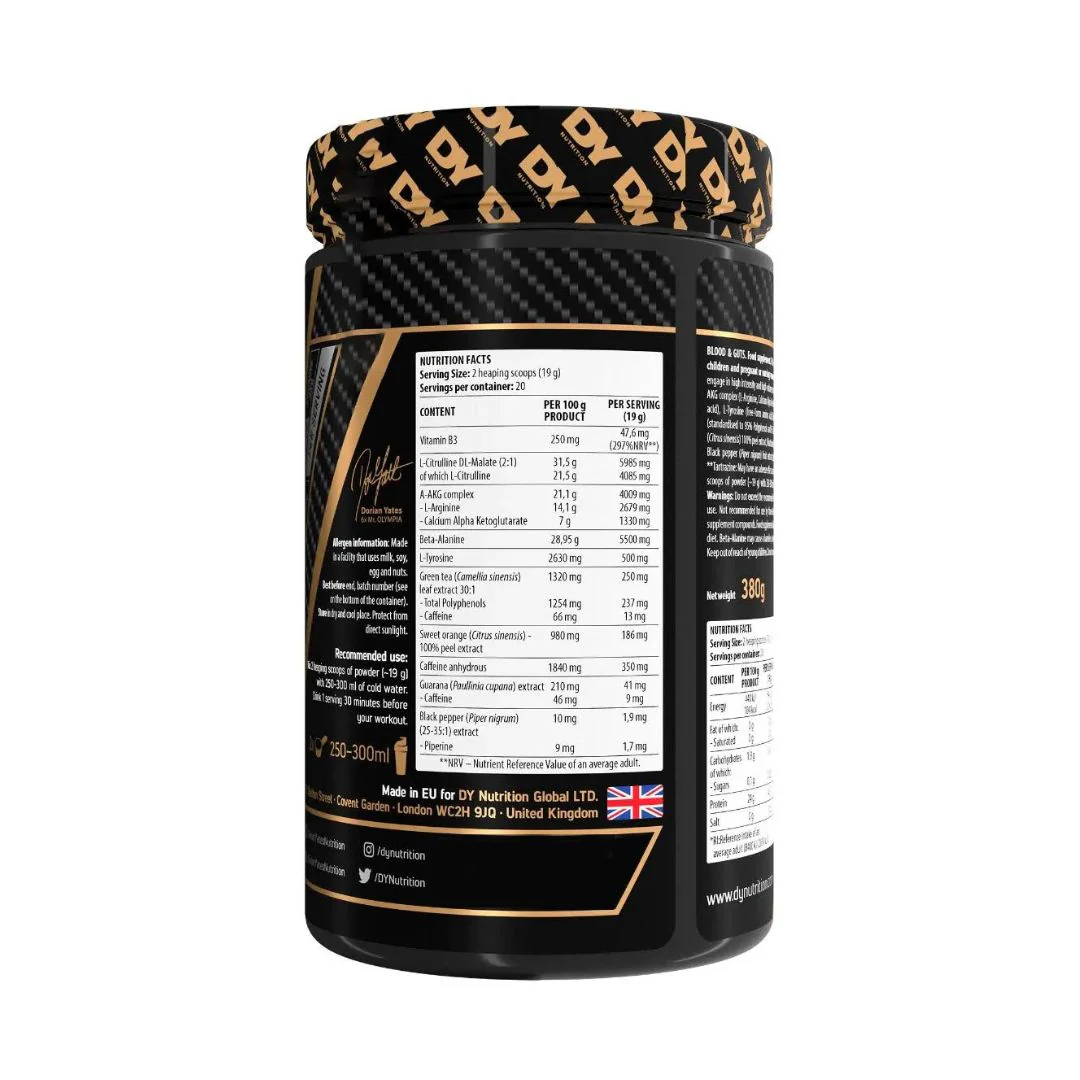 Blood & Guts The Mind & Body Pre-Workout 20Serv - Image 2