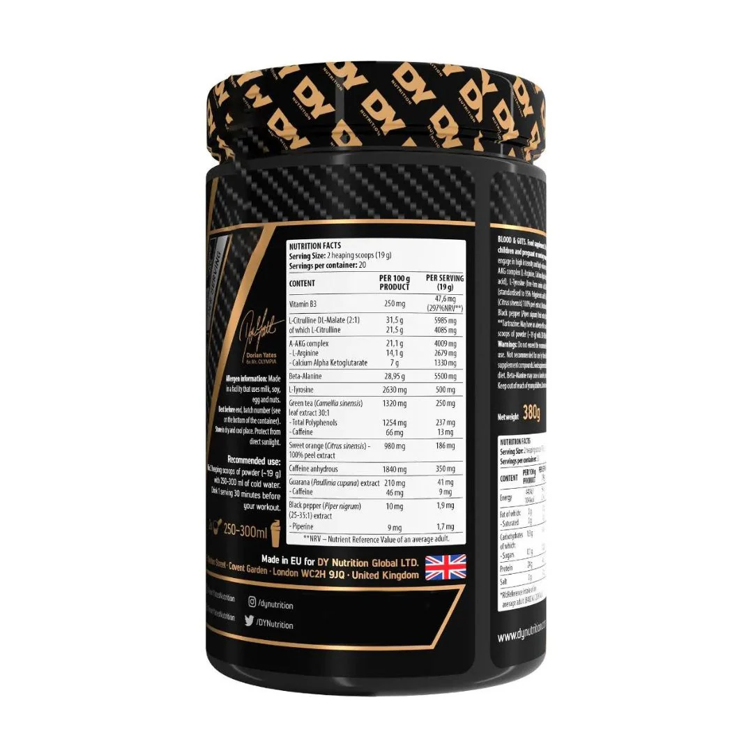 Blood & Guts The Mind & Body Pre-Workout 20Serv - Image 2