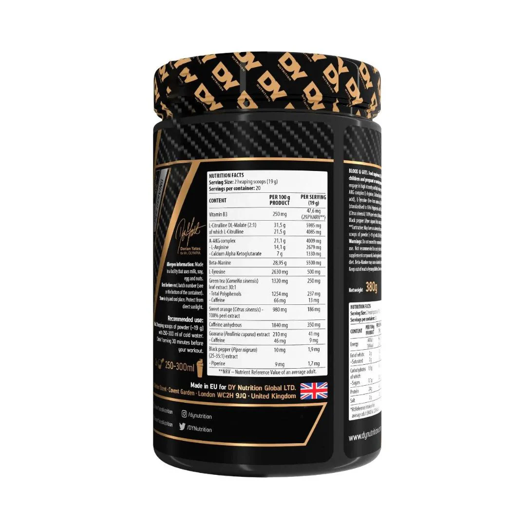 Blood & Guts The Mind Body Pre-Workout 20Serv - Image 2