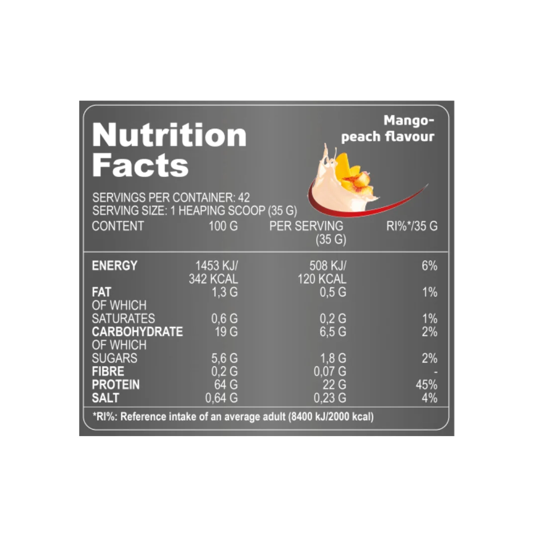 Superior14 Whey core beef-42Serv.-1501G-Mango Peach - Image 2