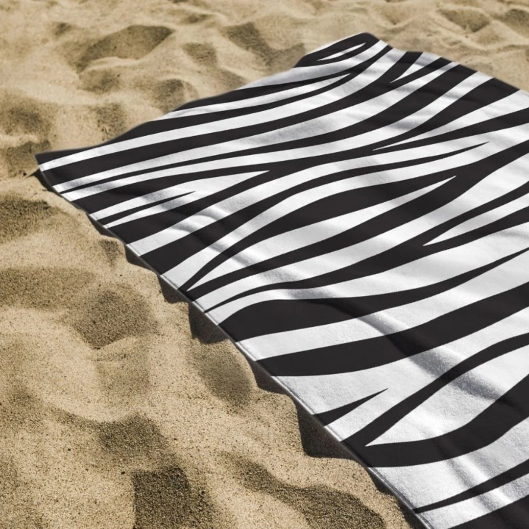 Printed Terry Microfiber Beach Towel - Image 2