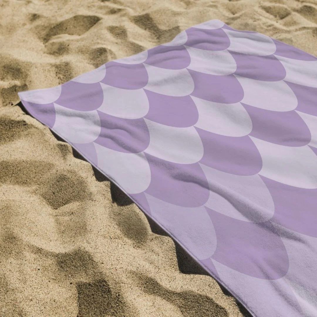 Printed Terry Microfiber Beach Towel - Image 2