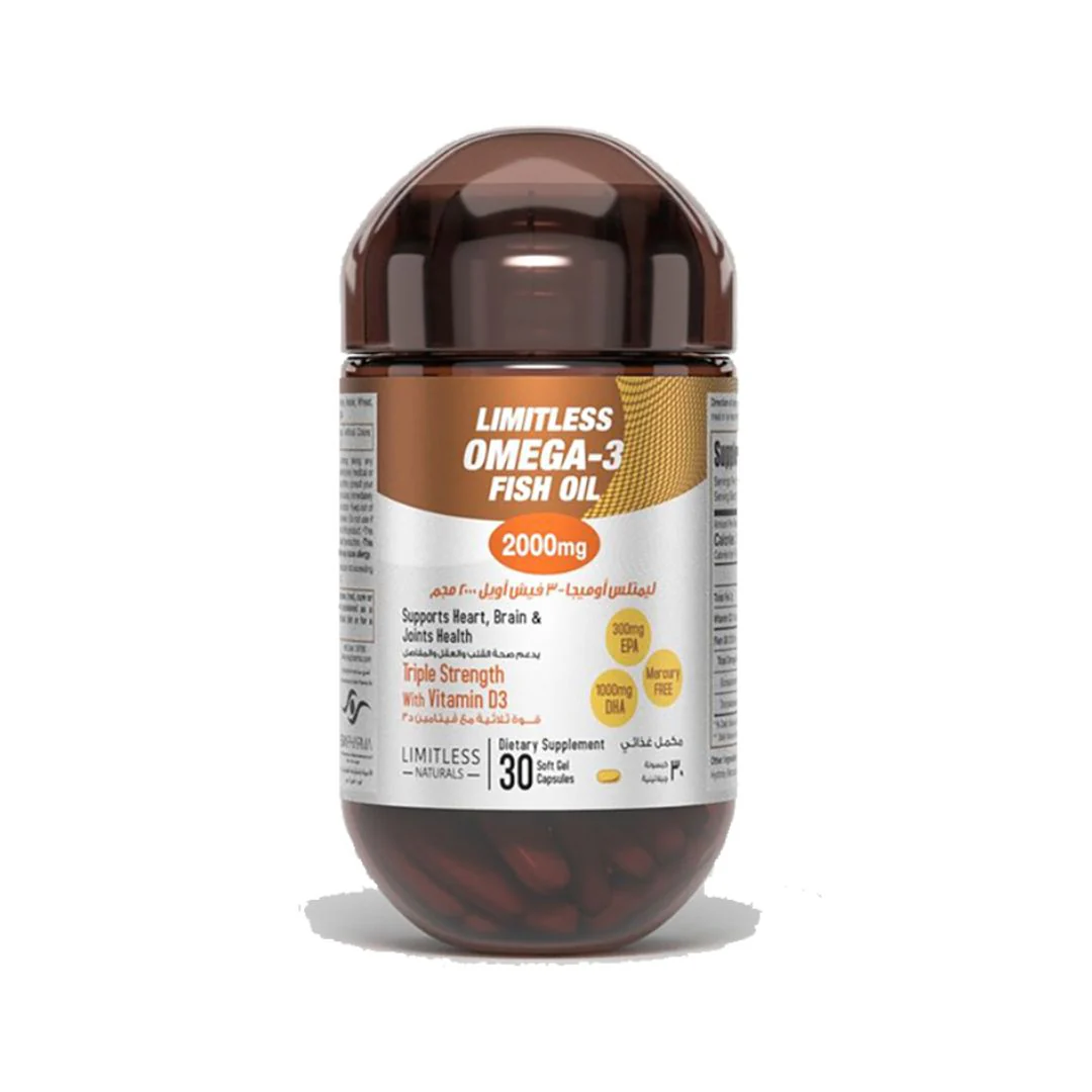 Limitless Omega-3 Fish Oil 30 Capsules