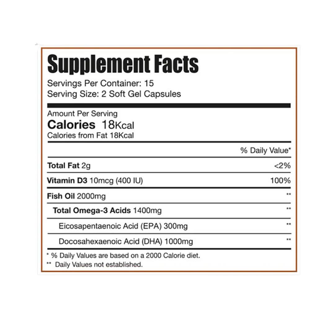 Limitless Omega-3 Fish Oil 30 Capsules - Image 2