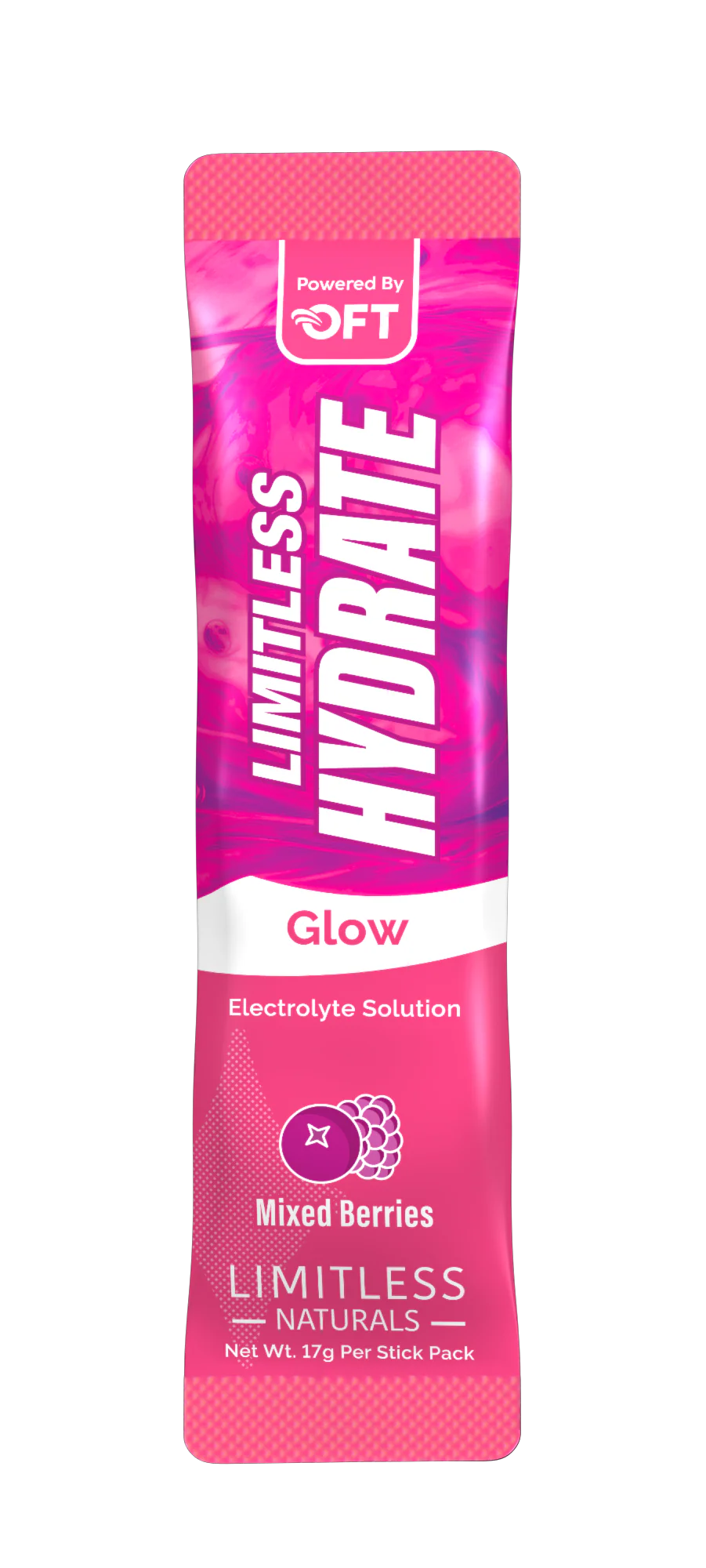 Limitless Hydrate Glow Mix Berries 6 Stick Pack - Image 3