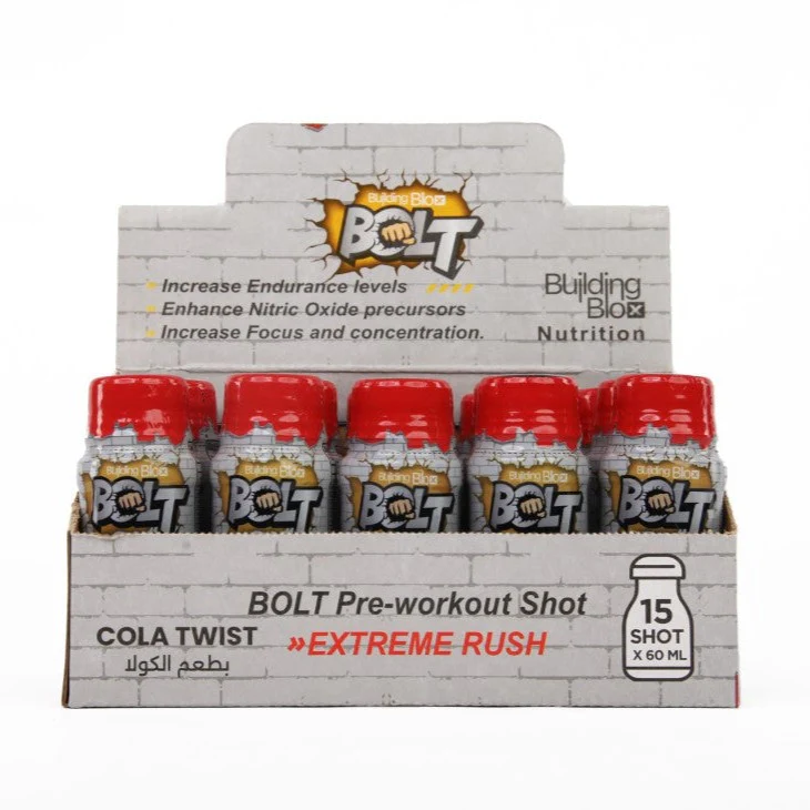 BOLT Pre-workout Shot - Cola Twist (Pack of 15 Shot) - Image 2