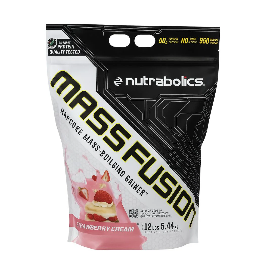 Nutrabolics Mass Fusion Gainer – 5.44 kg Strawberry Cream
