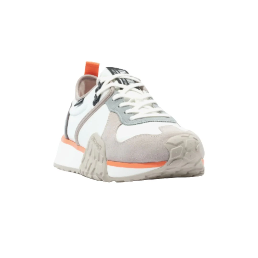 Low Top Mixed Material Sneaker - Image 4