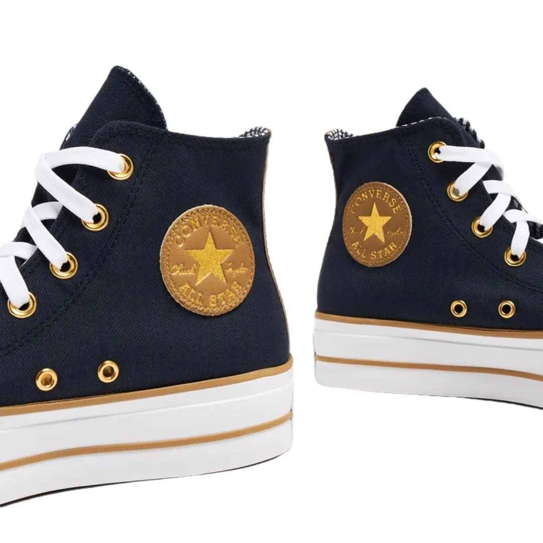 Chuck Taylor All Star Lift Gold Patch Shoes - Image 5