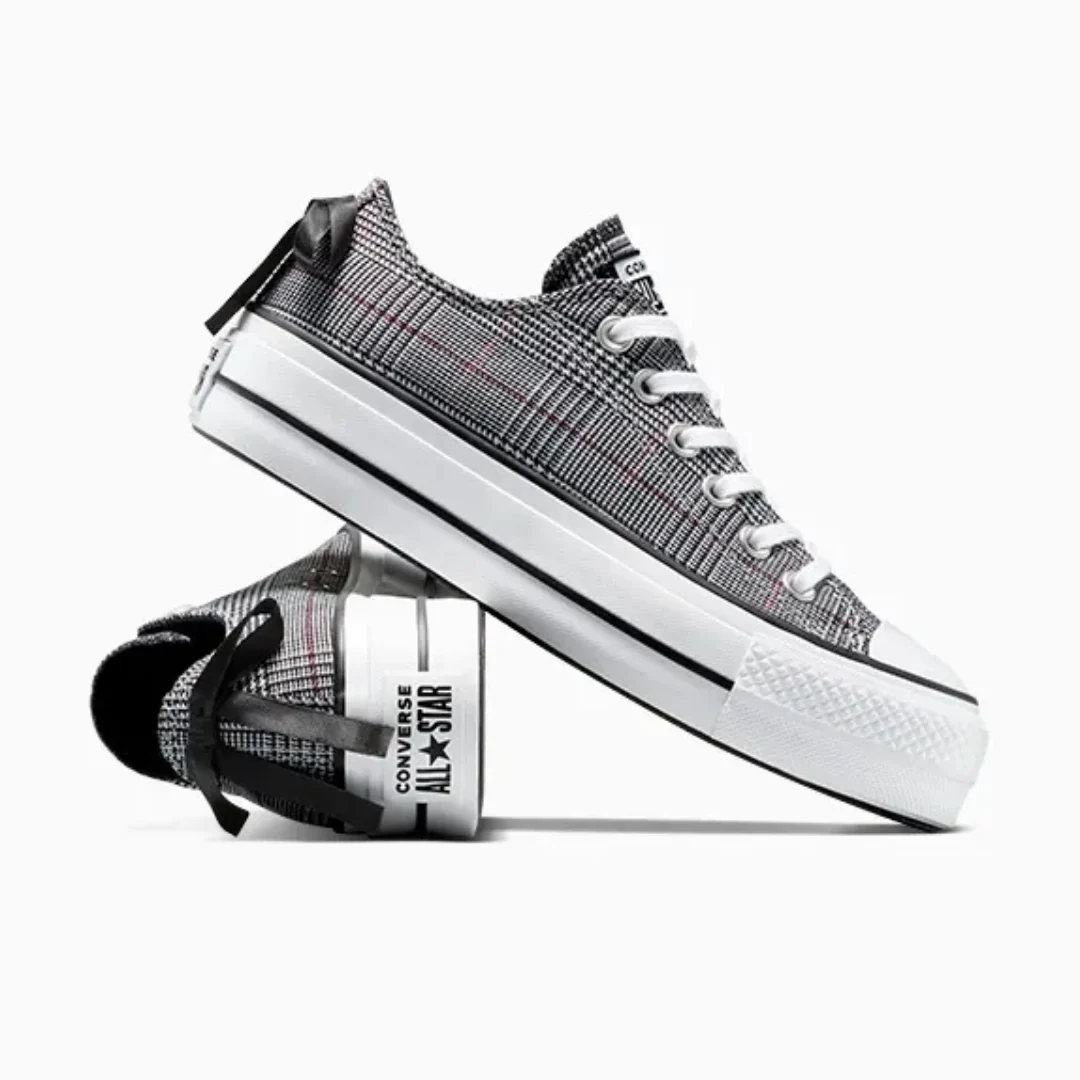 Chuck Taylor All Star Lift Platform Plaid Shoes - Image 4