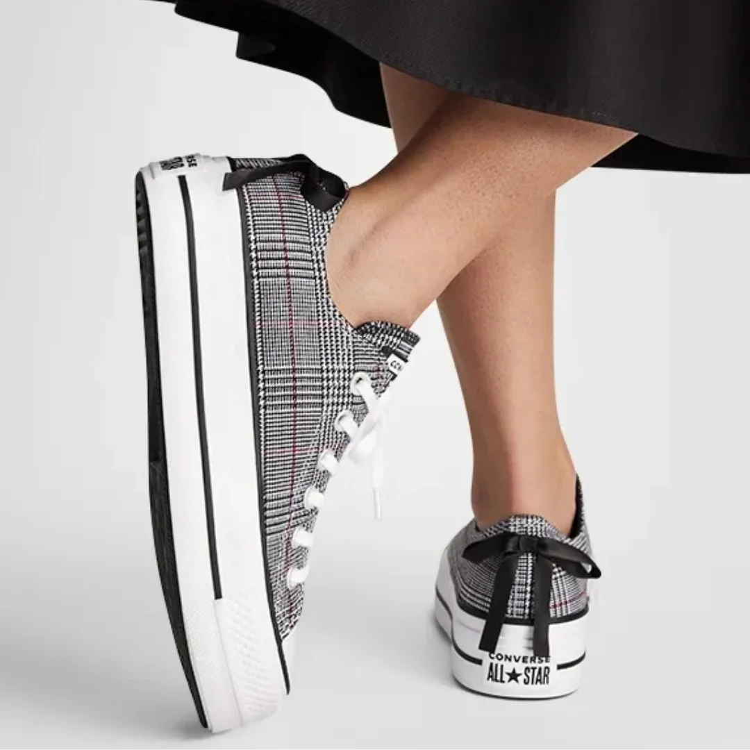Chuck Taylor All Star Lift Platform Plaid Shoes - Image 8