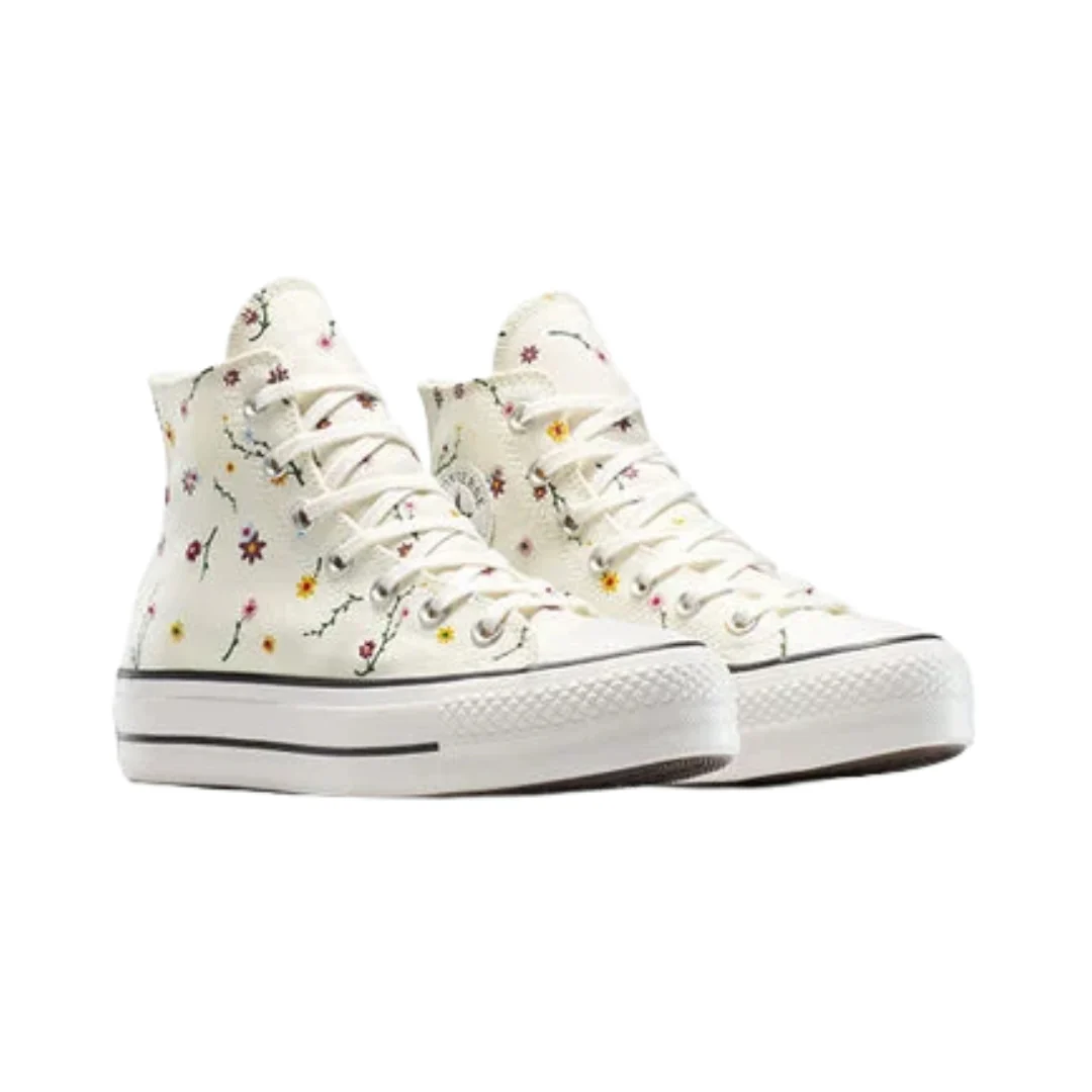 Chuck Taylor All Star Lift Platform Embroidered Blooms Shoes - Image 3