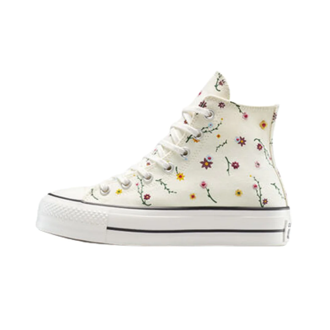 Chuck Taylor All Star Lift Platform Embroidered Blooms Shoes - Image 5