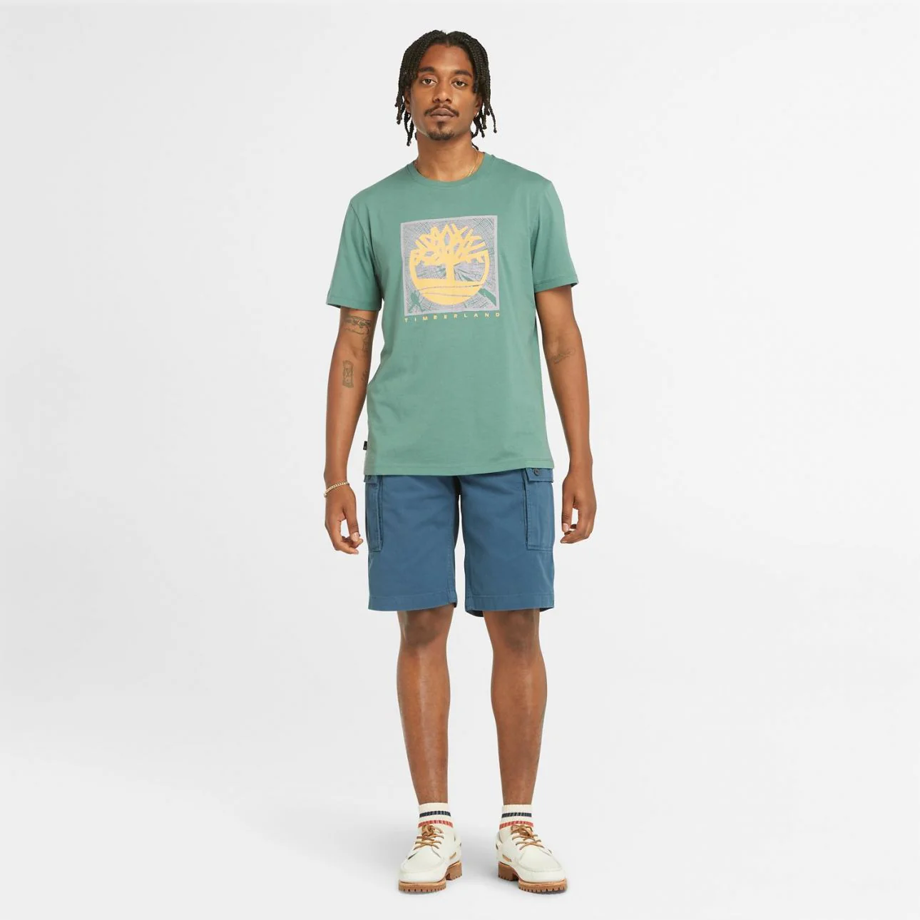 square print t-shirt - Image 3