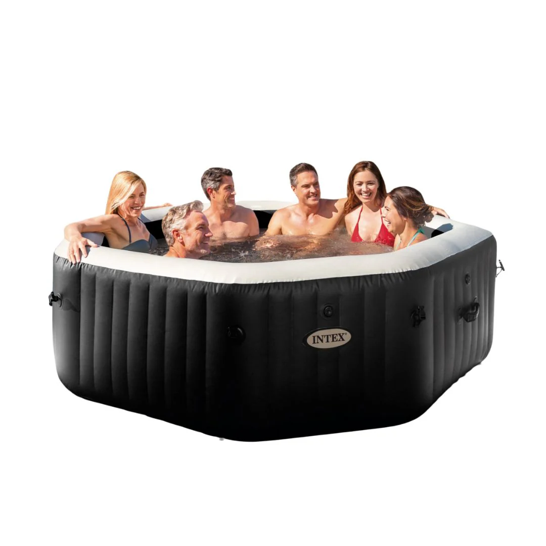 6-Person Onyx Black Octagon Combo Spa Set - Image 2