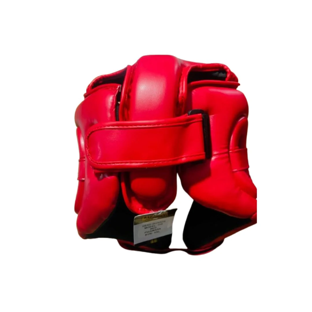 Excalibur Competition head guard Red PU/Amara with Injection Mold - Image 2