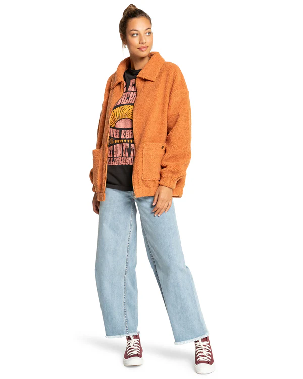 My Cozy - Sherpa Zip Fleece Jacket - Image 2