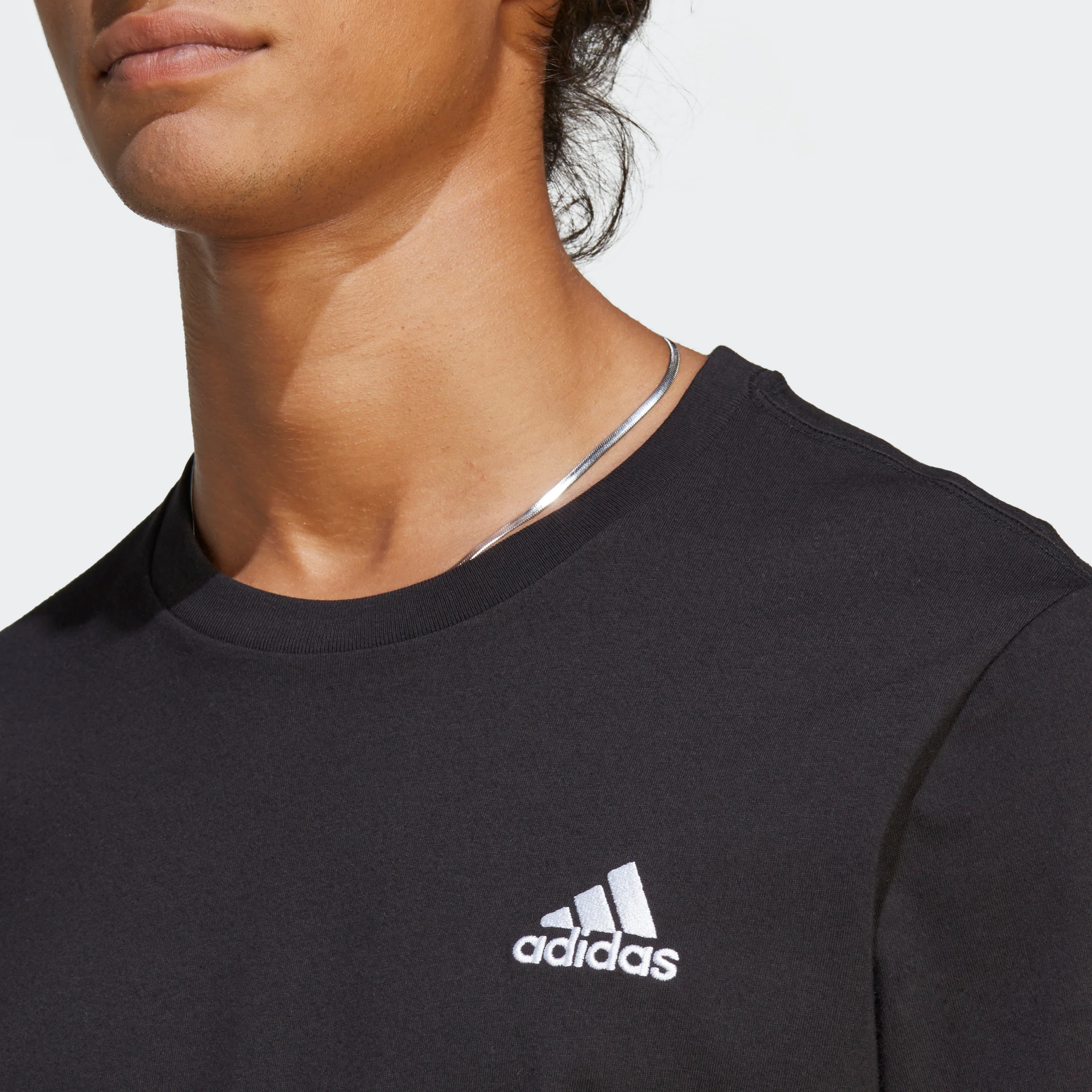 Essentials Single Jersey Embroidered Small Logo T-Shirt - Image 4