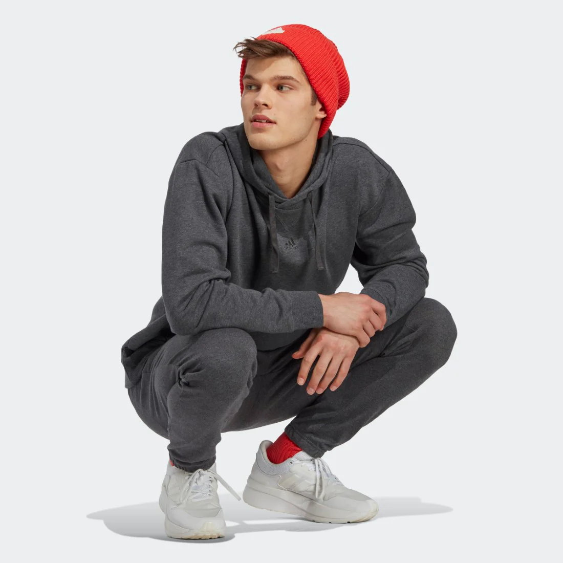 Essentials Single Jersey Tapered Badge Of Sport Joggers - Image 3