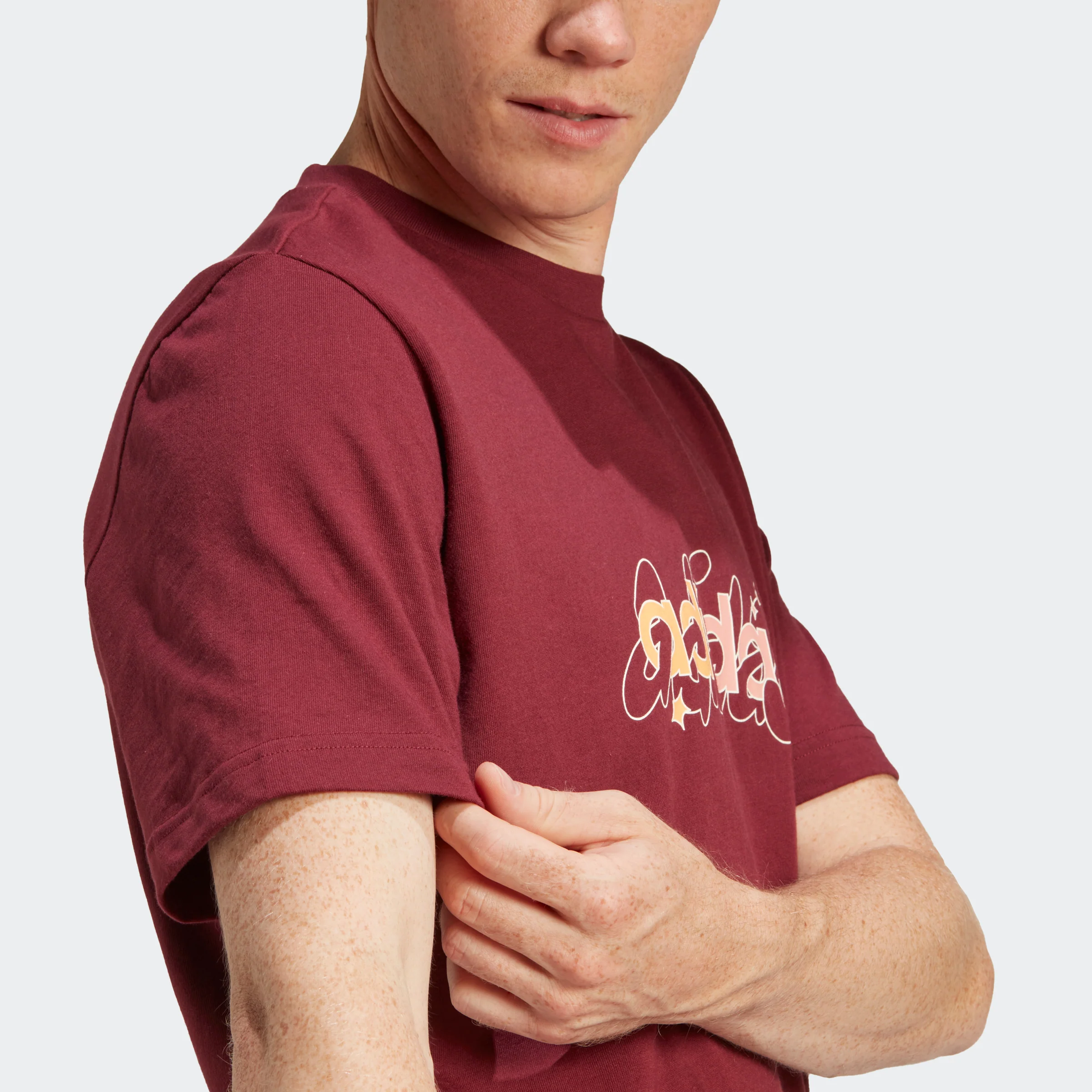 Illustrated Linear Graphic T-Shirt - Image 4