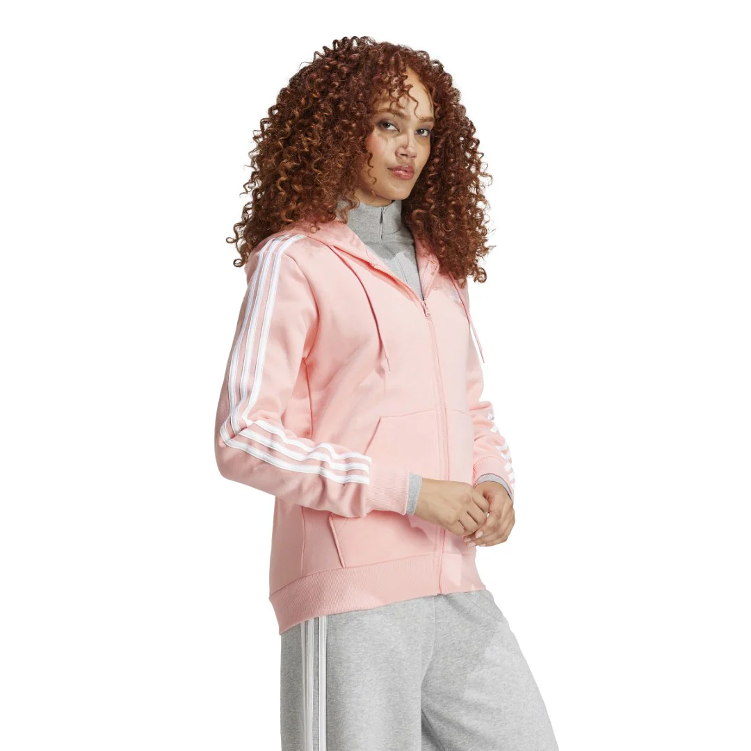 Essentials 3-Stripes Full-Zip Fleece Hoodie - Image 3