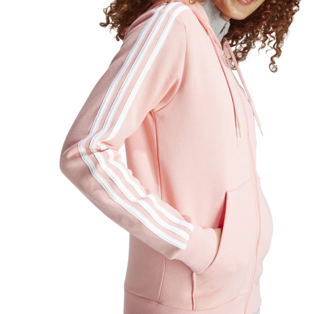 Essentials 3-Stripes Full-Zip Fleece Hoodie - Image 5