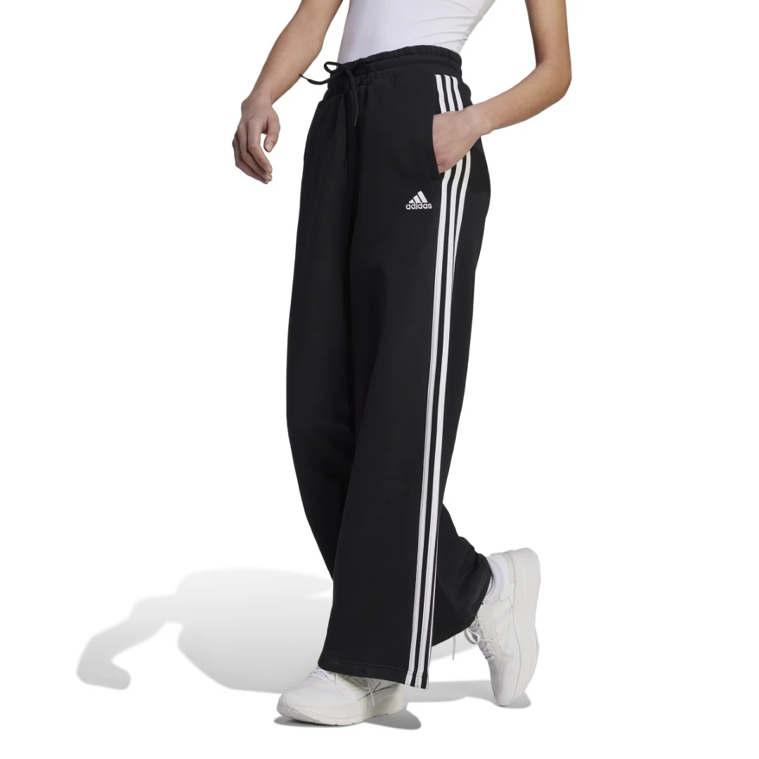 Essentials 3-Stripes French Terry Wide Joggers