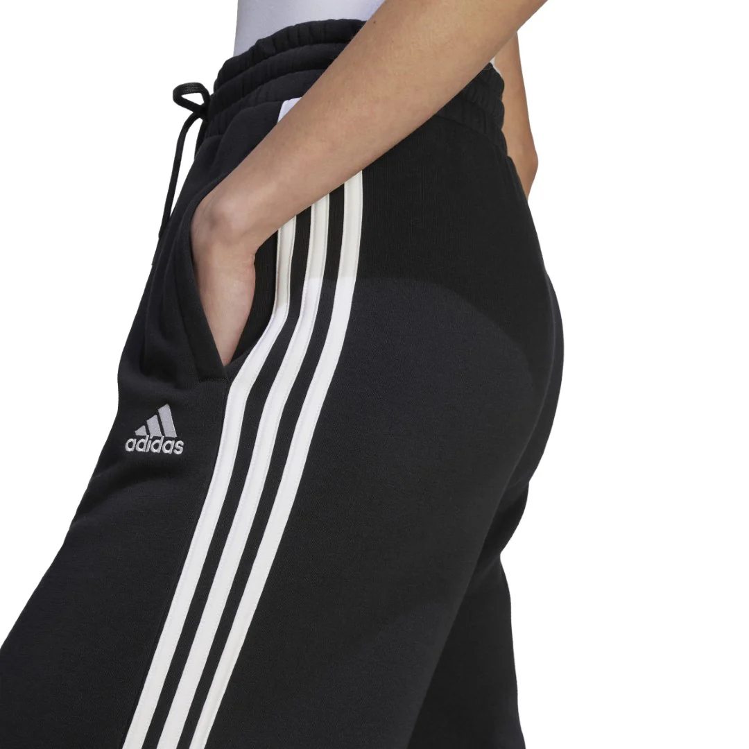 Essentials 3-Stripes French Terry Wide Joggers - Image 3