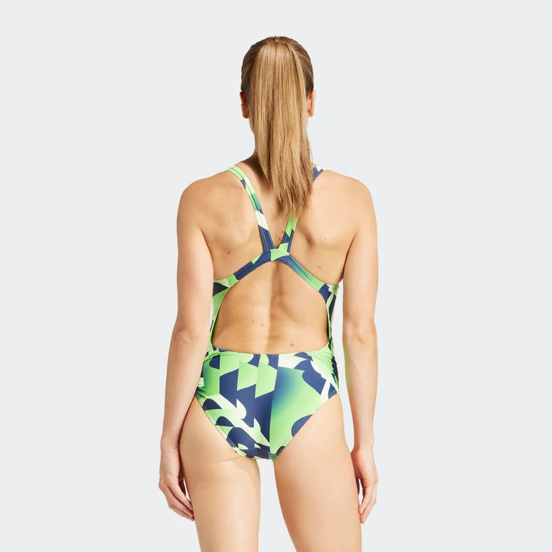 3-Stripes Graphic V-Back Swimsuit - Image 3