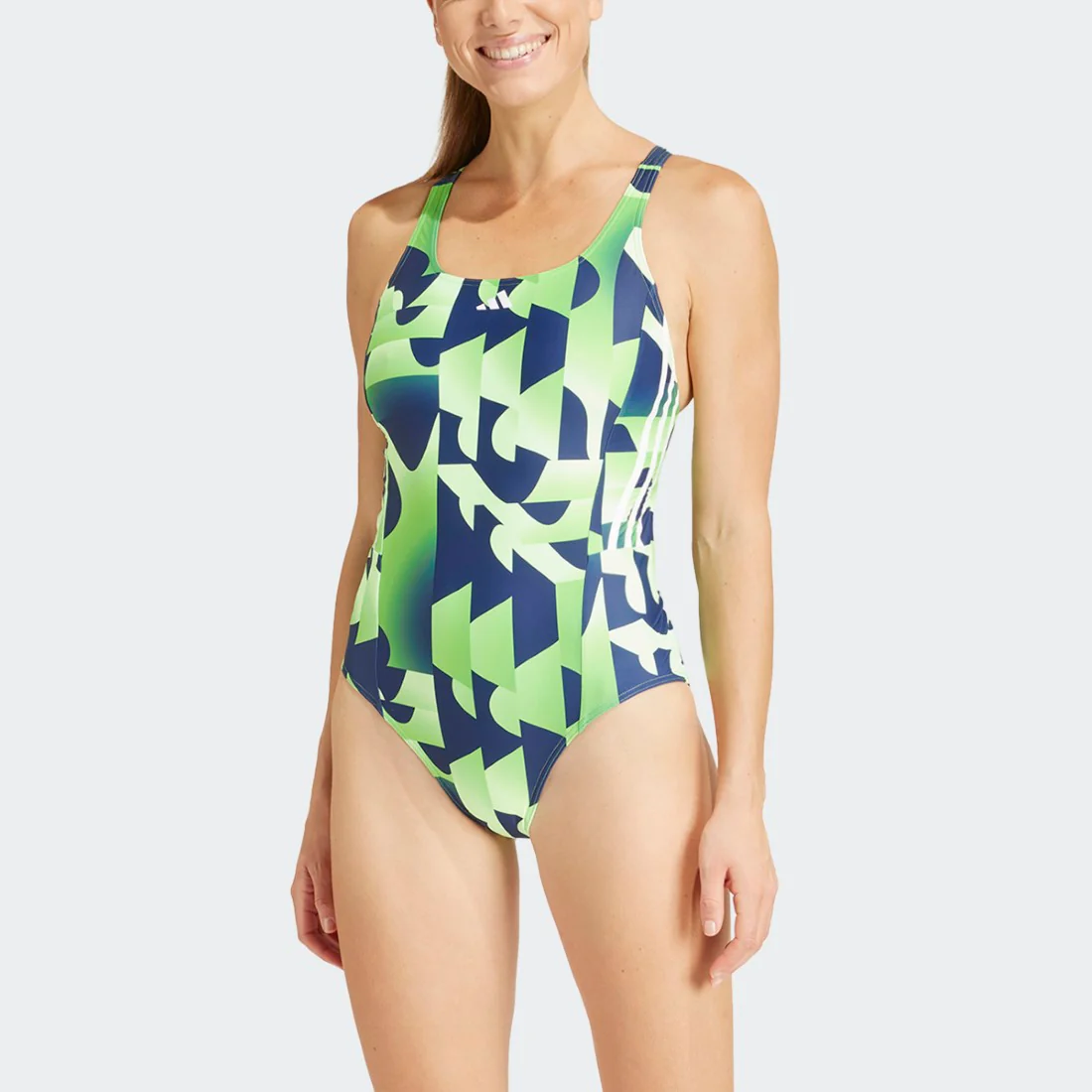 3-Stripes Graphic V-Back Swimsuit - Image 5
