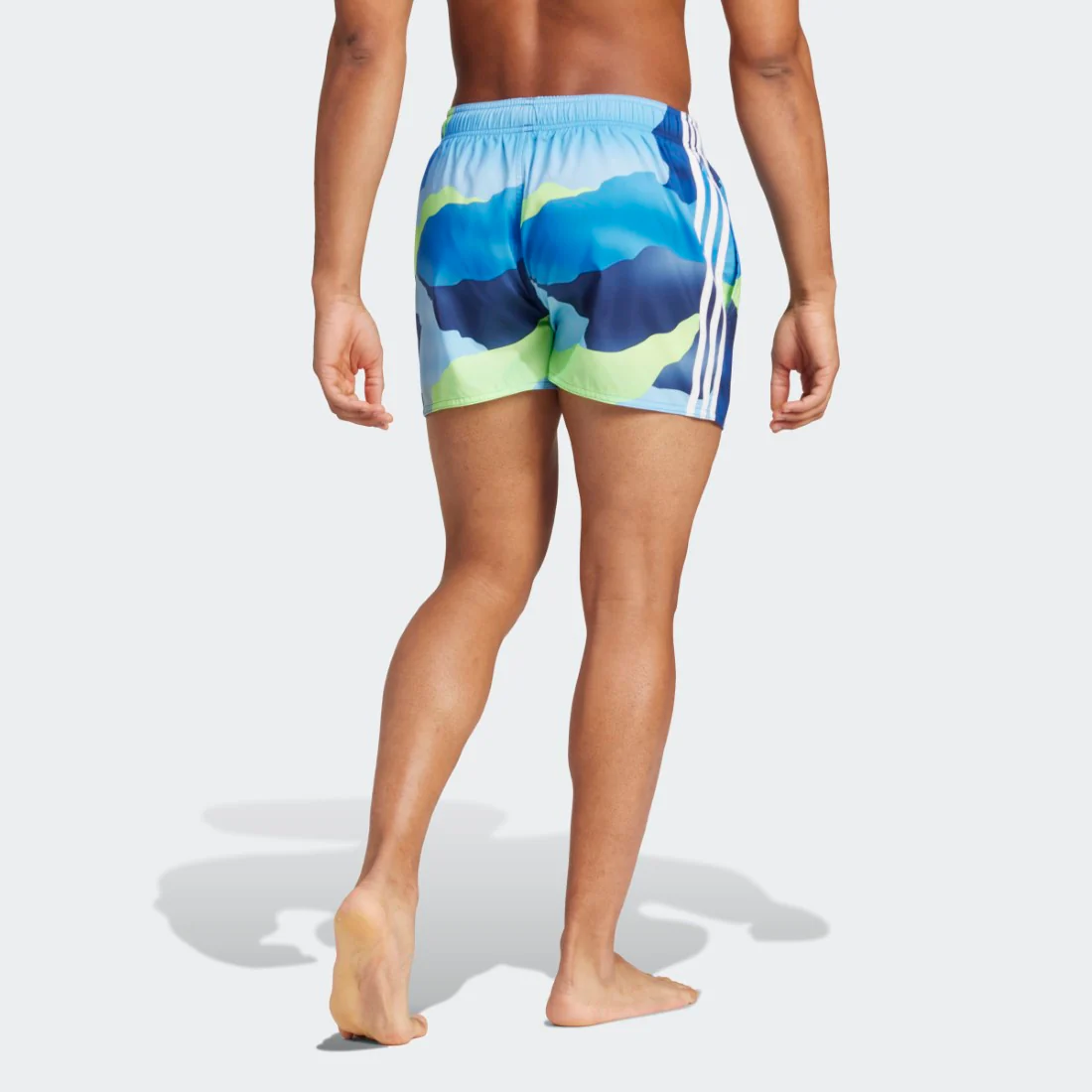 City Escape Camo 3-Stripes Cix Swim Shorts - Image 2