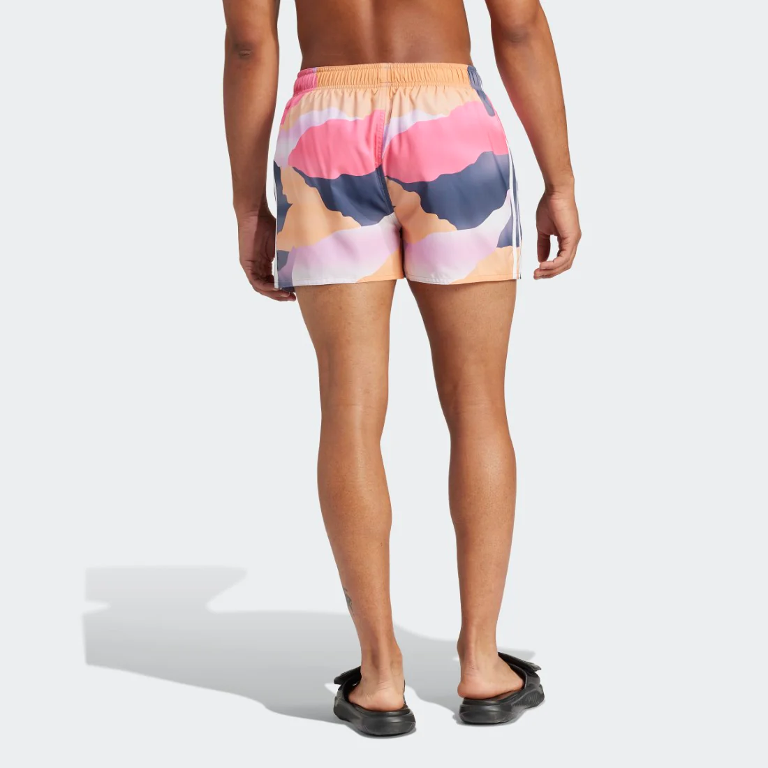 City Escape Camo 3-Stripes Cix Swim Shorts - Image 2